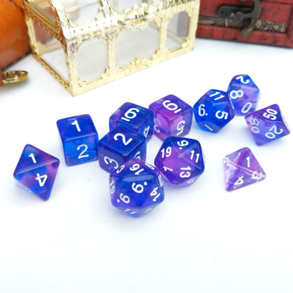 Purple Phoenix Dice Set – 11-Piece Rebirth Fire DnD Dice Dice Sets & Games Fennek & Finch