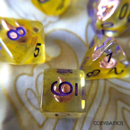 Sorcerer's Fire Dice Set - Fennek and Finch
