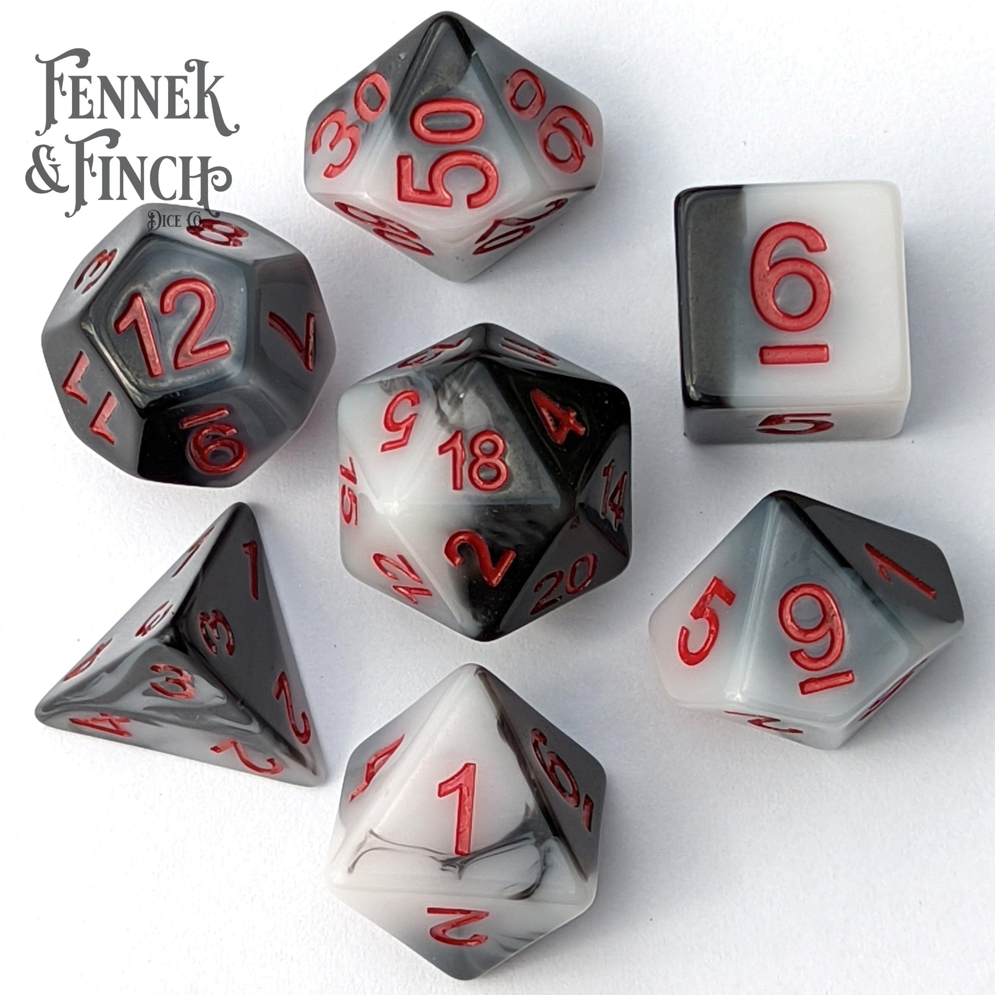 Vampire Mask Dice Set.