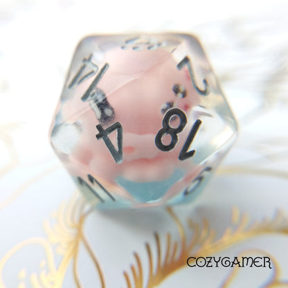 Water Creatures Large D20 – Oversized Octopus Whale Duck DnD Die - Fennek and Finch