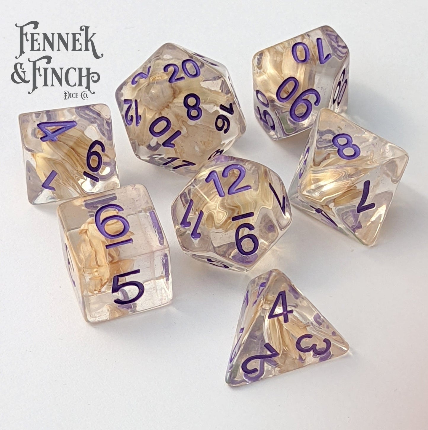 Wheat Dice Set Dice Sets & Games Fennek and Finch