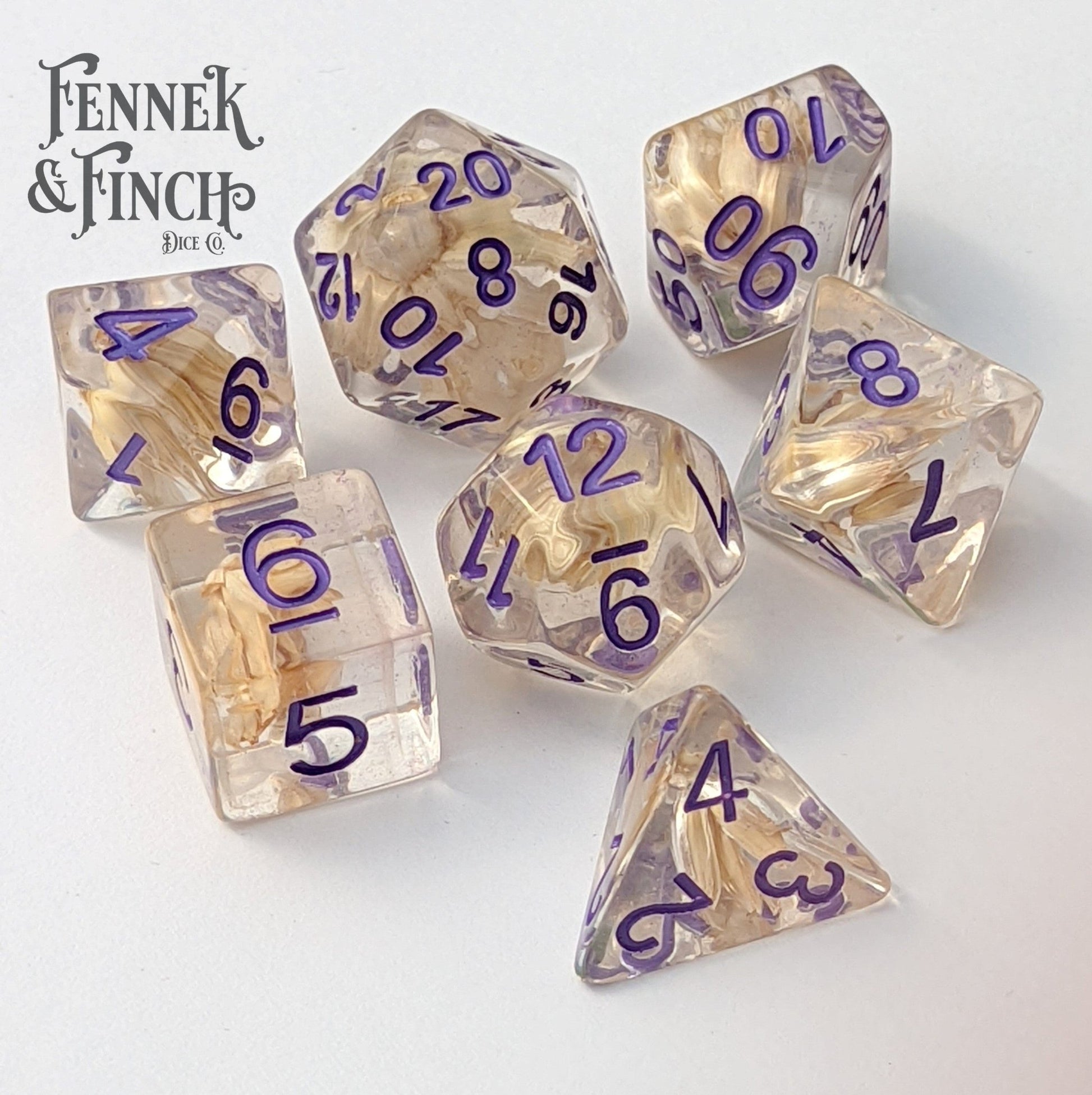 Wheat Dice Set Dice Sets & Games Fennek and Finch