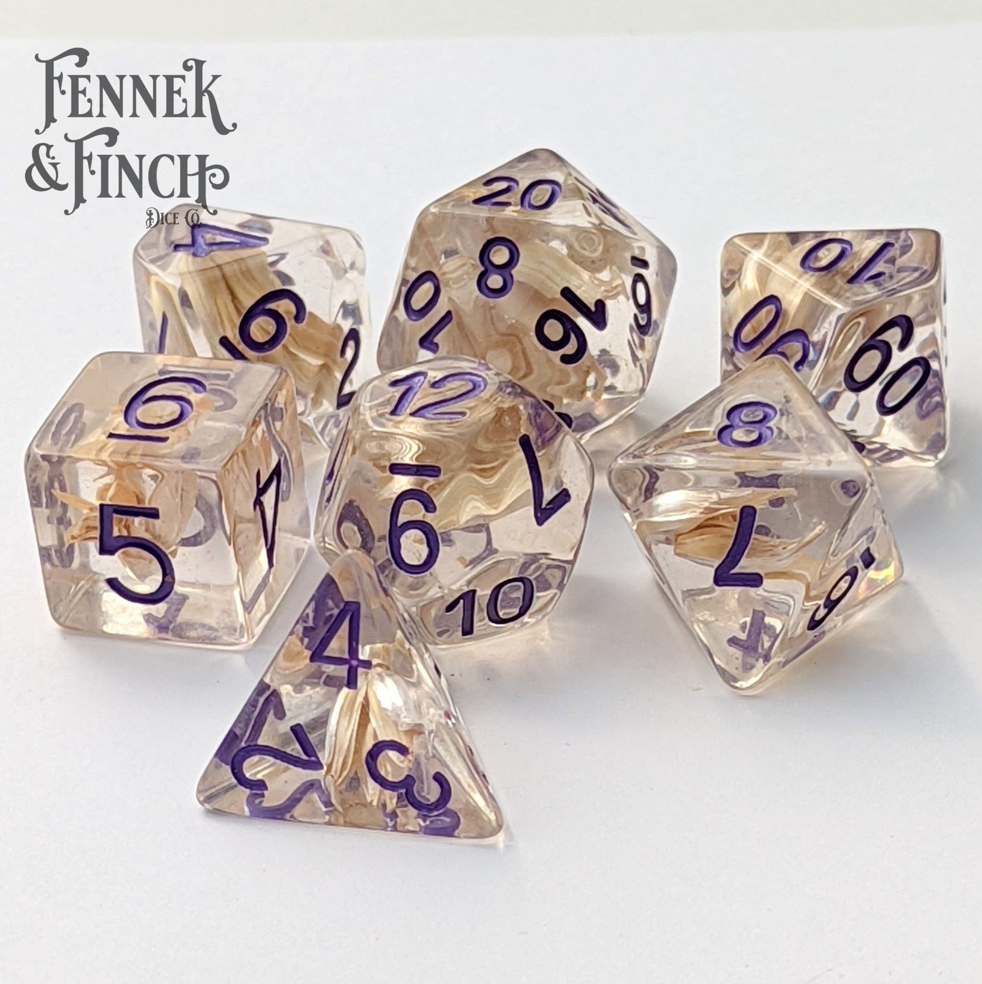 Wheat Dice Set Dice Sets & Games Fennek and Finch